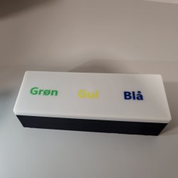 Eksamensm�nter 3 farvekategorier
